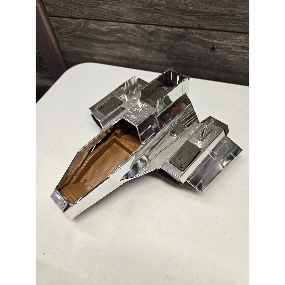 Vintage 1984 Hasbro GI Joe Cobra SHARC Flying Submarine Chrome Silver Vehicle